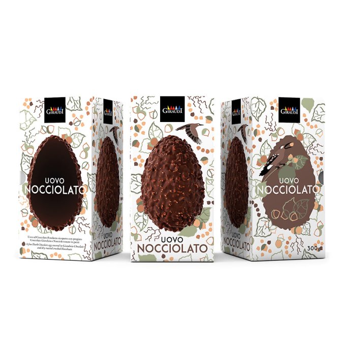 Confezione Uovo di Pasqua Nocciolato Giraudi